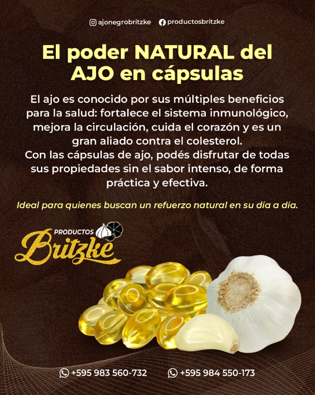 Cápsulas de ajo Britzke